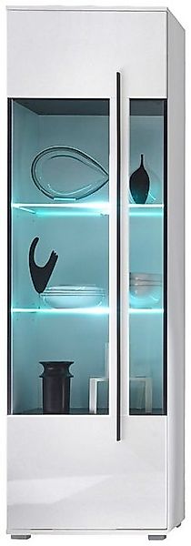 99rooms Vitrine Artana Weiß Matt Weiß Hochglanz (Glasvitrine, Standvitrine) günstig online kaufen