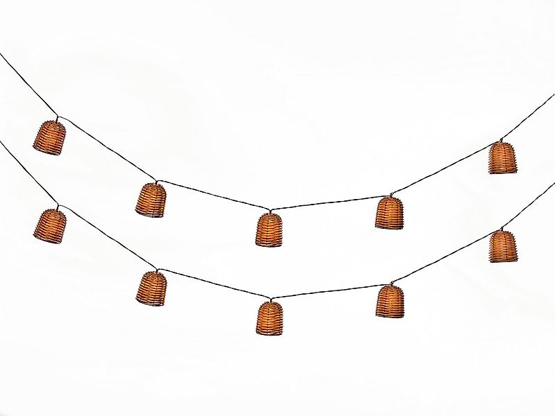 Luxform LED-Lichterkette Luxform Solar Rattan, 1-flammig, LED-Lichterkette, günstig online kaufen