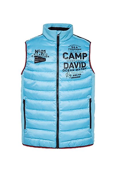 CAMP DAVID Steppweste mit Windfangleiste günstig online kaufen