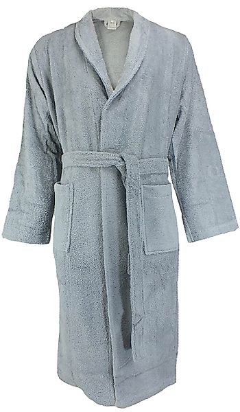 Lasa Home Unisex-Bademantel, Langform, Baumwolle, Schalkragen günstig online kaufen