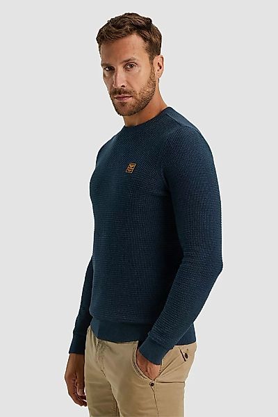 PME Legend Sweater Mouliné Navy - Größe M günstig online kaufen