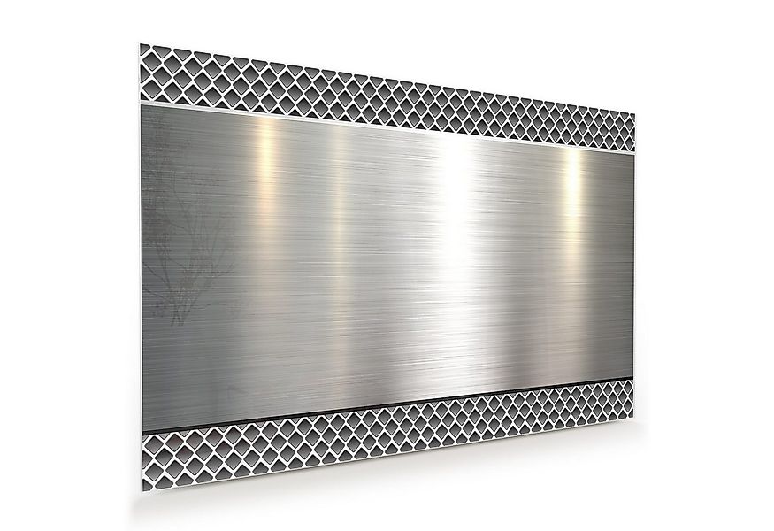 Primedeco Glasbild Wandbild Poliertes Metall mit Aufhängung, Texturen (21 v günstig online kaufen