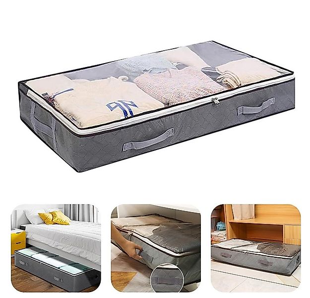 QUBEBU Aufbewahrungsbox Unterbettkommode Unterbettbox mit Deckel & Griffen günstig online kaufen