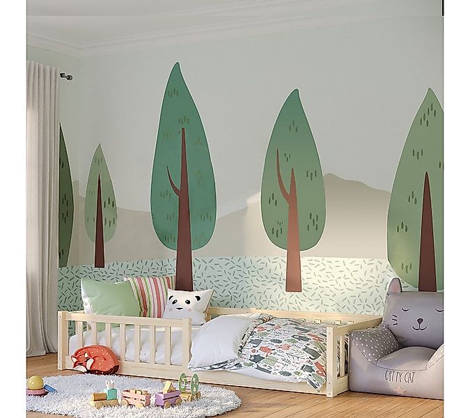 Bellabino Kinderbett Vere mit Rausfallschutz und Lattenrost (weiß mit Matra günstig online kaufen