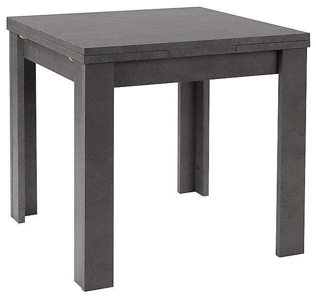 Mäusbacher Esstisch MONZI, ausziehbar, 80 - 136 x 80 cm, Graphitfarben günstig online kaufen