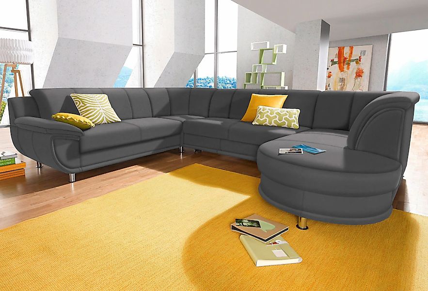 TRENDMANUFAKTUR Wohnlandschaft "Rondo, U-Form" inkl.Federkern, wahlweise mi günstig online kaufen