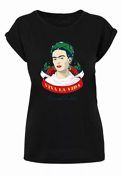 Merchcode T-Shirt Merchcode Damen Ladies Frida Kahlo Viva la vida T-Shirt ( günstig online kaufen
