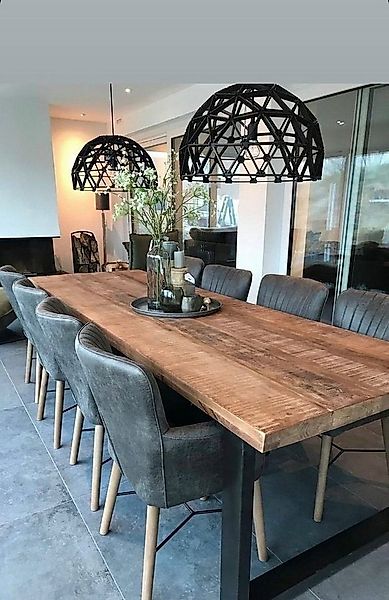 designs4yourhome Esstisch Mailand aus Massivholz eleganter Tischplatte idea günstig online kaufen