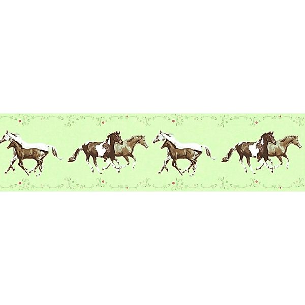 PROFHOME 358381-GU Kinder Tapete Tiermotiv Matt Grün Braun Weiß 0,65 m2 0,1 günstig online kaufen