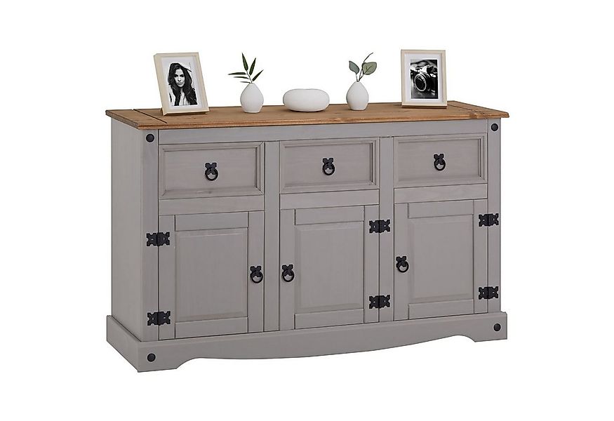 CARO-Möbel Sideboard RAMON, Mexico Sideboard RAMON Kommode Kiefer massiv, m günstig online kaufen