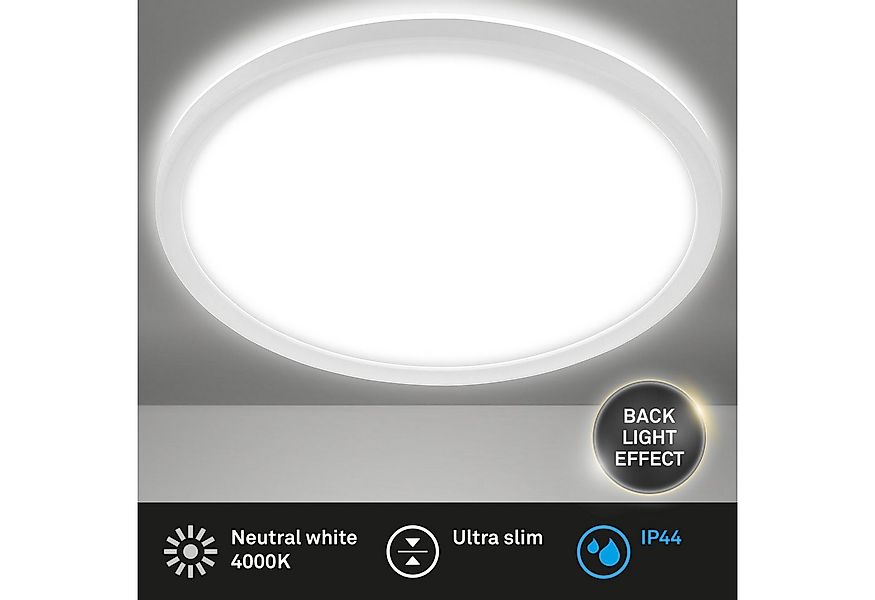 Briloner Leuchten LED Panel Deckenlampe Deckenleuchte Backlight-Effekt Bade günstig online kaufen