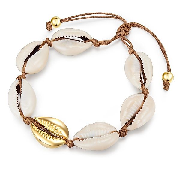 Lulu & Jane Armband Muschel gelbgold, günstig online kaufen
