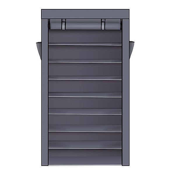 VINGLI Stoffschrank Breiter Schuhschrank 88*28*160cm 10 günstig online kaufen