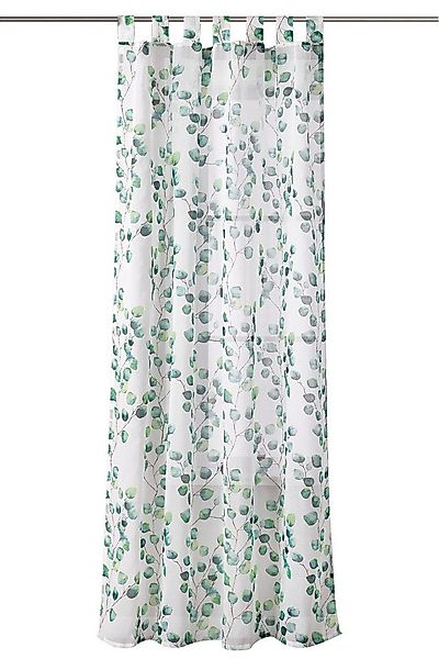 Joyswahl Gardine Florales (1 St), Schlaufe, halbtransparent, Mori-Stil, Lei günstig online kaufen