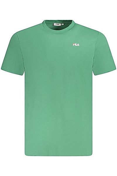 Fila T-Shirt Herren Bio-Baumwolle T-Shirt Grün - Regular Fit günstig online kaufen