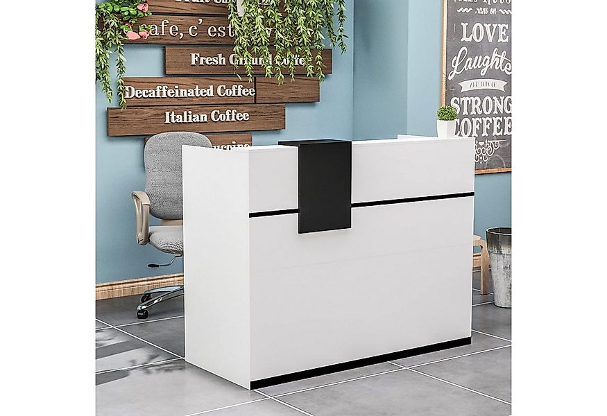 FUFU&GAGA Empfangstheke mit abschließbaren Schubladen und Schränken günstig online kaufen