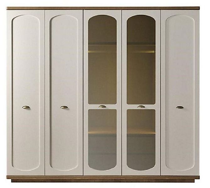 JVmoebel Kleiderschrank Beige Kleiderschrank Ankleideschrank Schrank 5 türi günstig online kaufen