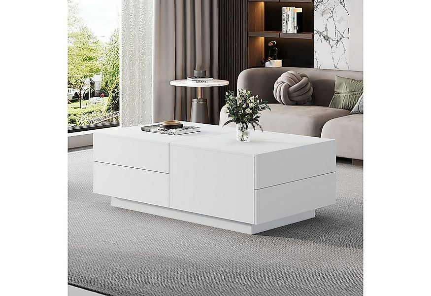 STILVORA Couchtisch mit Schubladen,Wohnzimmertisch Sofatisch mit Tischplatt günstig online kaufen