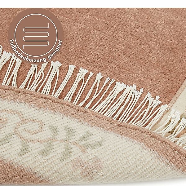 LUXOR living Wollteppich "Giza" rund 12 mm Höhe reine Wolle, handgeknüpft, günstig online kaufen