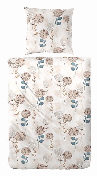 Primera Bettwäsche "Edelflanell-Bettwäsche Fallflower" 2 Stk. tlg. mit raff günstig online kaufen