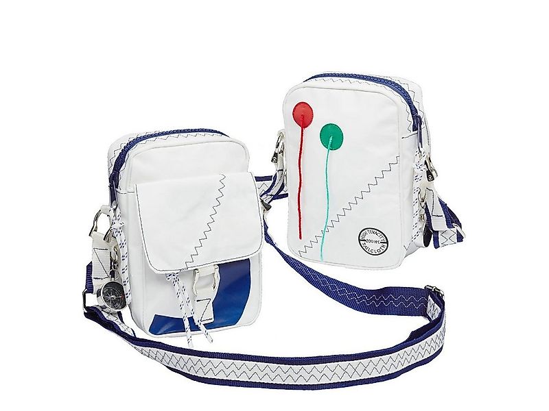 Trend Marine Schultertasche Sea Pearl Schultertasche Weiß/Marineblau aus Se günstig online kaufen