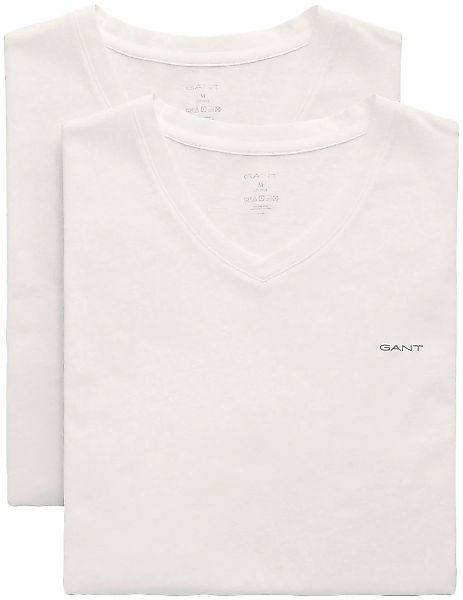Gant Unterziehshirt "V-NECK T-SHIRT 2-PACK", (Packung, 2 St., 2er), mit Mar günstig online kaufen