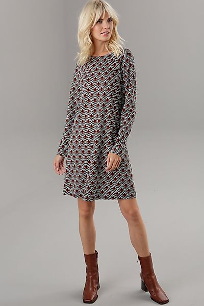 Aniston SELECTED Jerseykleid in leichter A-Linien-Form günstig online kaufen