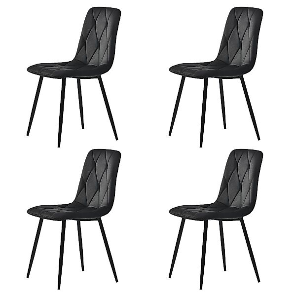 IDEASY 4-Fußstuhl 4St, Polsterstuhl Design Stuhl, günstig online kaufen