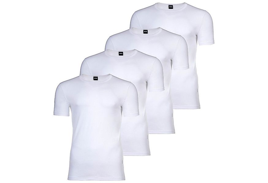 BOSS Unterhemd Herren Unterhemd 4er Pack Baumwolle (Packung, 4er Pack) günstig online kaufen