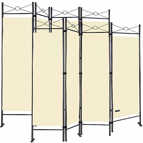 Paravent Lucca 2er-Set Creme 180x163cm günstig online kaufen