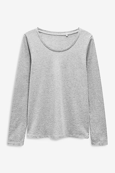 Next Langarmshirt Langarm-Rundhalsoberteil aus 100 % Baumwolle günstig online kaufen