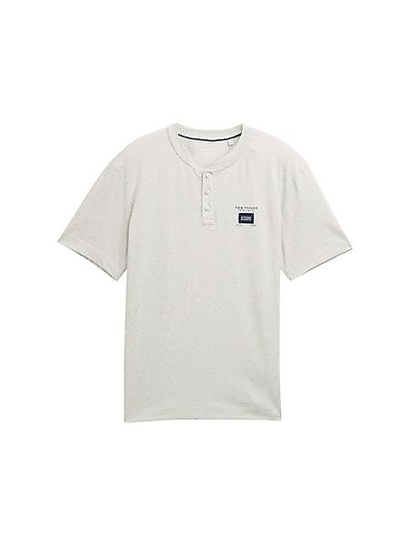 TOM TAILOR Henleyshirt mit Logo-Label günstig online kaufen