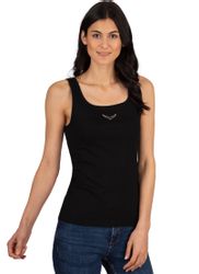 Trigema Tanktop "TRIGEMA Trägershirt mit Kristallsteinen" 1 Stk. tlg. günstig online kaufen