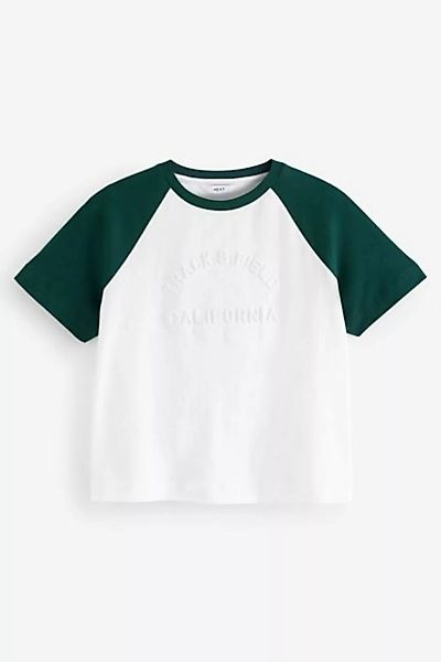 Next T-Shirt Grafisches T-Shirt mit Stadtsilhouette – Slim Fit (1-tlg) günstig online kaufen