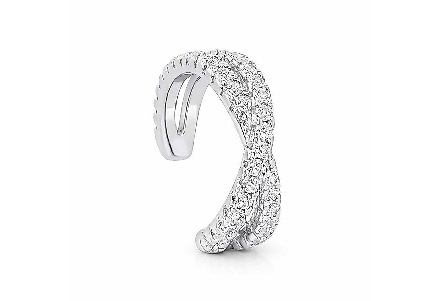 Impala Ohrklemme Earcuff aus 925 Silber mit Zirkonia – Handgefertigt, Gebur günstig online kaufen