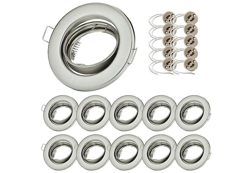 Sweet LED Deckenspot 10er Set GU10 Einbaustrahler rund & schwenkbar 230V ch günstig online kaufen
