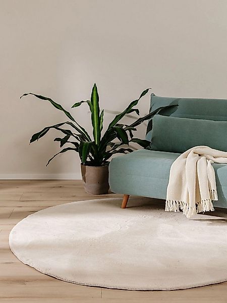 benuta Fellteppich Furry, rund, Höhe: 11 mm, Teppich Wohnzimmer, Esszimmer, günstig online kaufen