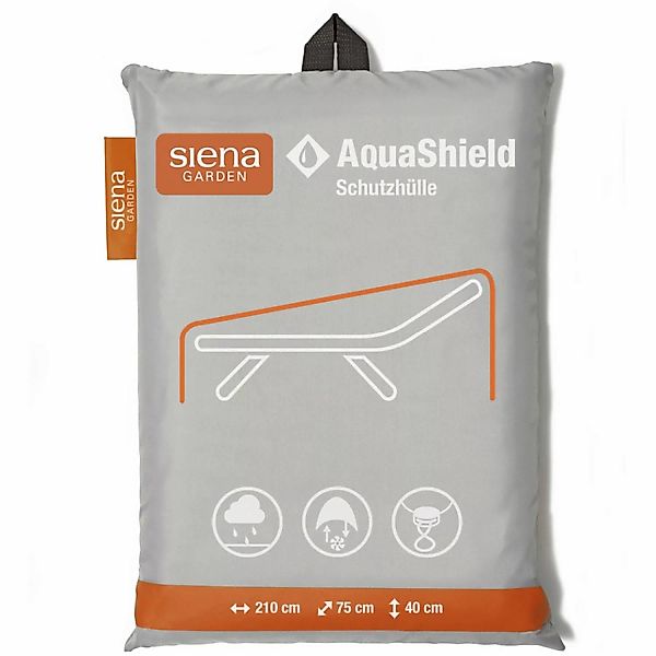 Siena Garden Schutzhülle Gartenliege AquaShield Hellgrau 210 cm x 75 cm x 4 günstig online kaufen