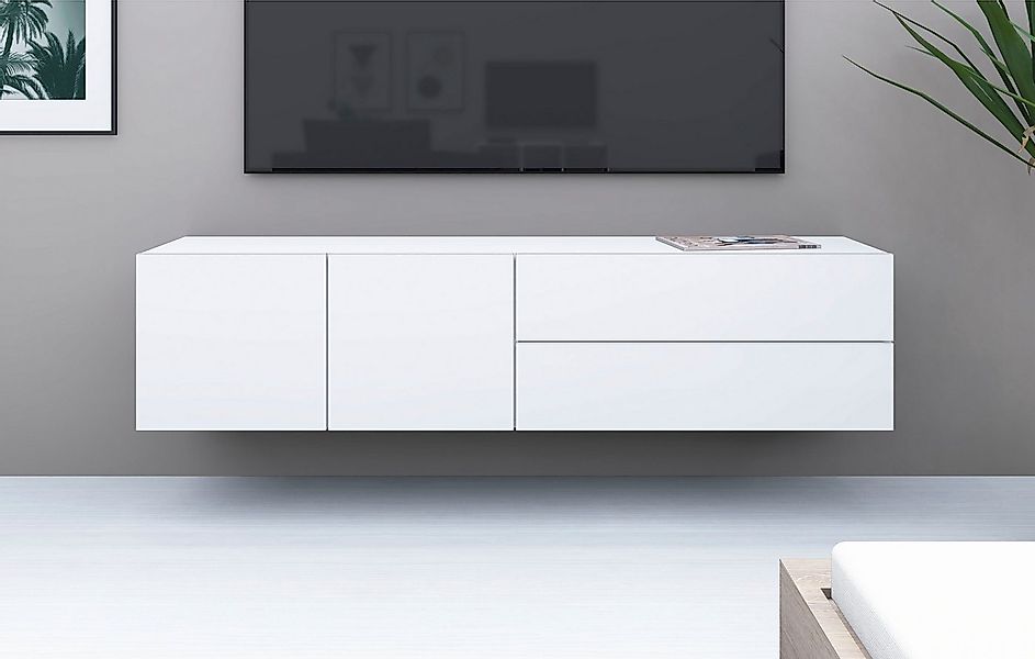 borchardt Möbel Lowboard Sophia, TV-Schrank Breite 152 cm, 2 Türen und 2 Sc günstig online kaufen