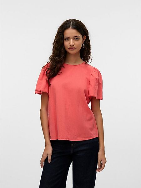 Vero Moda Kurzarmbluse VMPRETTY SS TOP WVN GA NOOS günstig online kaufen