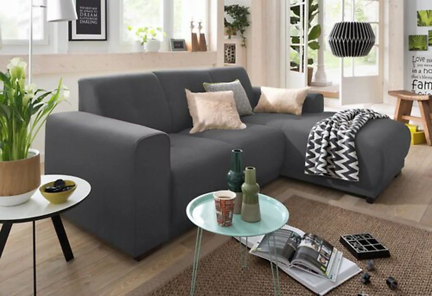 Home affaire Ecksofa »Langeland L-Form«, incl. 2 Zierkissen, Recamiere wahl günstig online kaufen