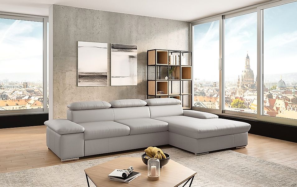 sit&more Ecksofa "Valantine L-Form, B: 286 cm" mit Arm- & Kopfteilverstellu günstig online kaufen