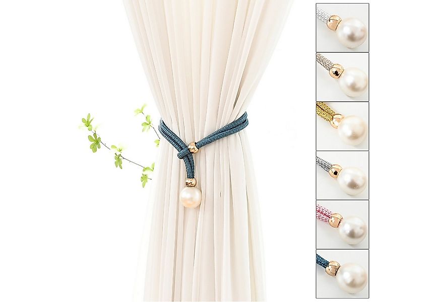 Rosnek Raffhalter 4 cm Durchmesser, Perle, für Wohnzimmer Schlafzimmer Deko günstig online kaufen