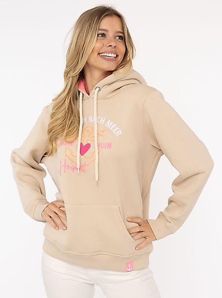 Zwillingsherz Hoodie "Fernweh nach Meer" mit günstig online kaufen