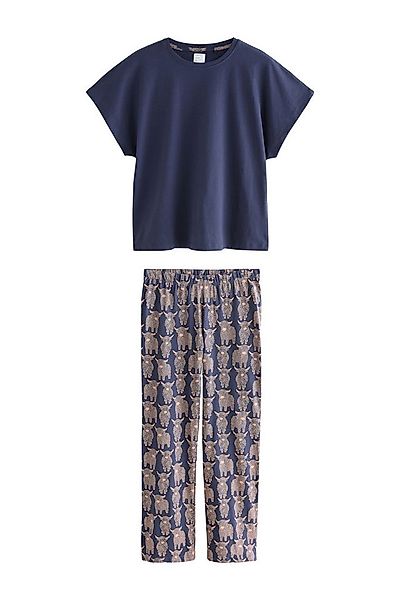 Next Pyjama Kurzarm-Schlafanzug aus 100 % Baumwolle (2 tlg) günstig online kaufen