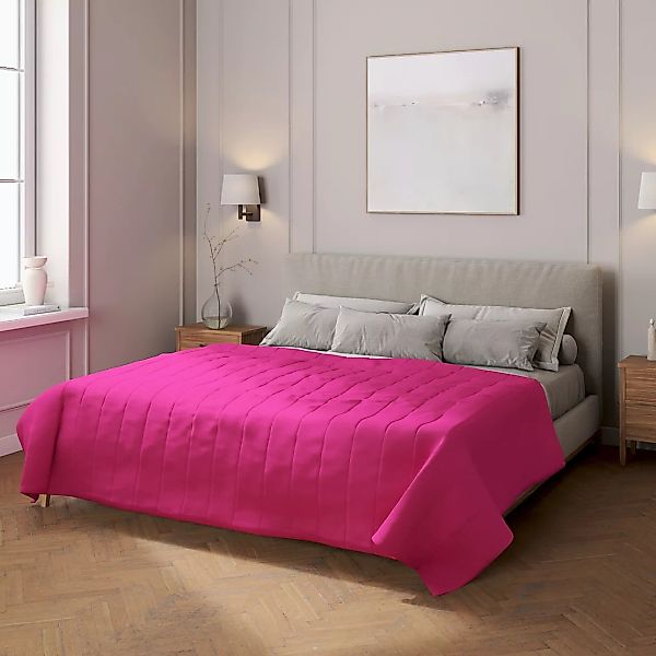 Tagesdecke mit Streifen-Steppung, rosa, Loneta (133-60) günstig online kaufen
