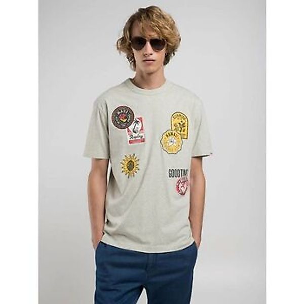 Replay  T-Shirts & Poloshirts T-Shirt mit Patch Grau günstig online kaufen