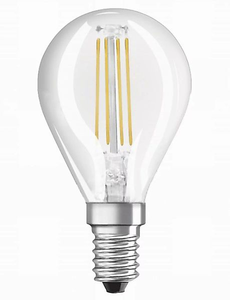 NEOLUX LED CLASSIC P 25 Filament klar Warm White E14 Tropfen günstig online kaufen