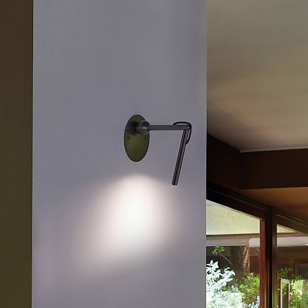 Oluce LED-Wandleuchte Calamaio, schwarz, Metall, verstellbar günstig online kaufen