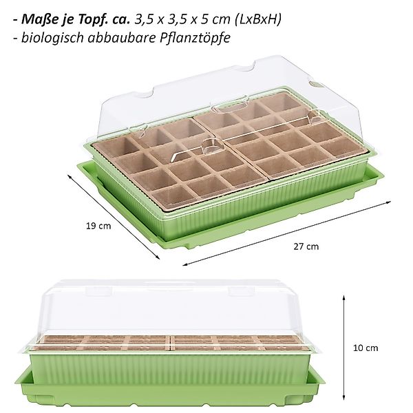 Wellgro Gewächshaus Mini Gewächshaus für 24 günstig online kaufen